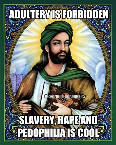 el adulterio esta prohibido, la esclavitud, el rapto y la pedofilia estan bien
